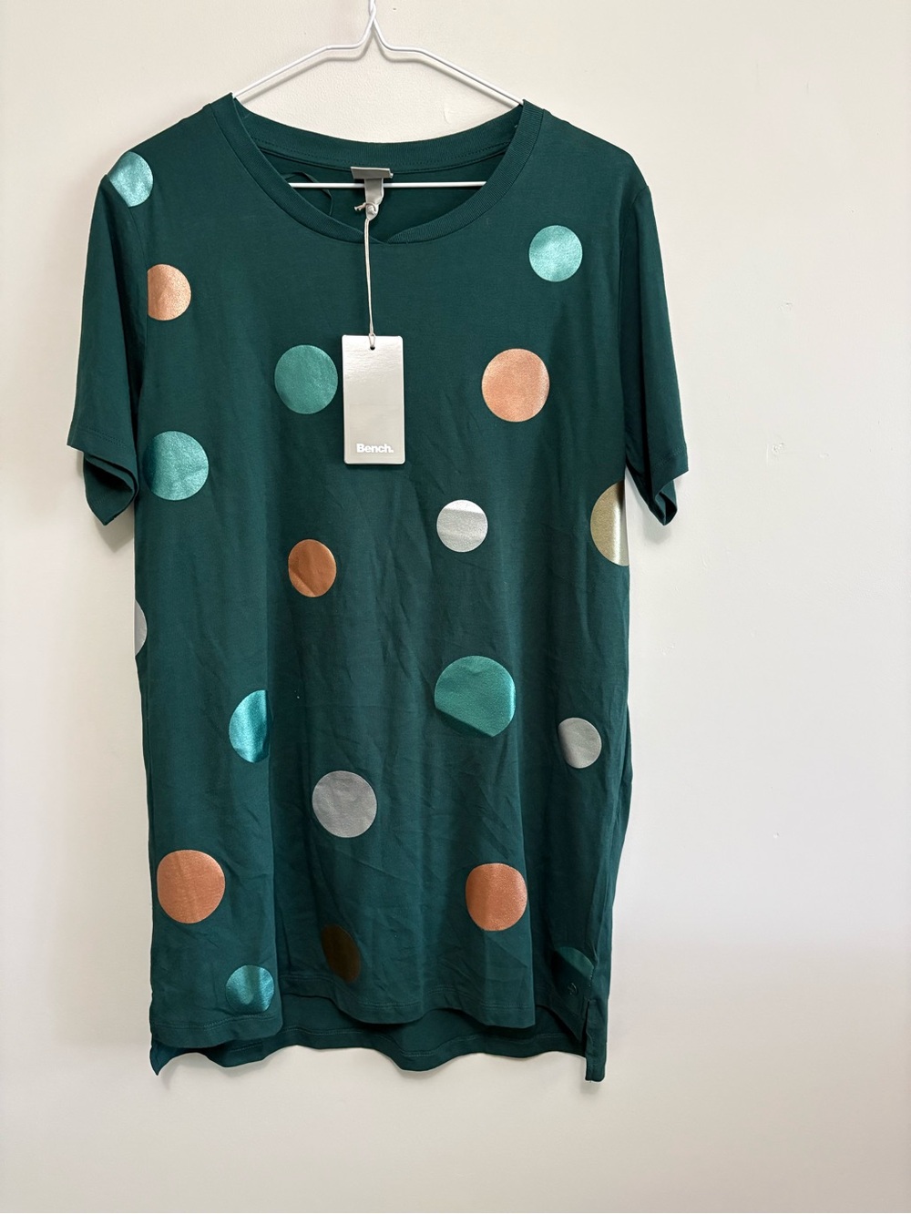 Bench Dark Teal Crewneck Tunic size M